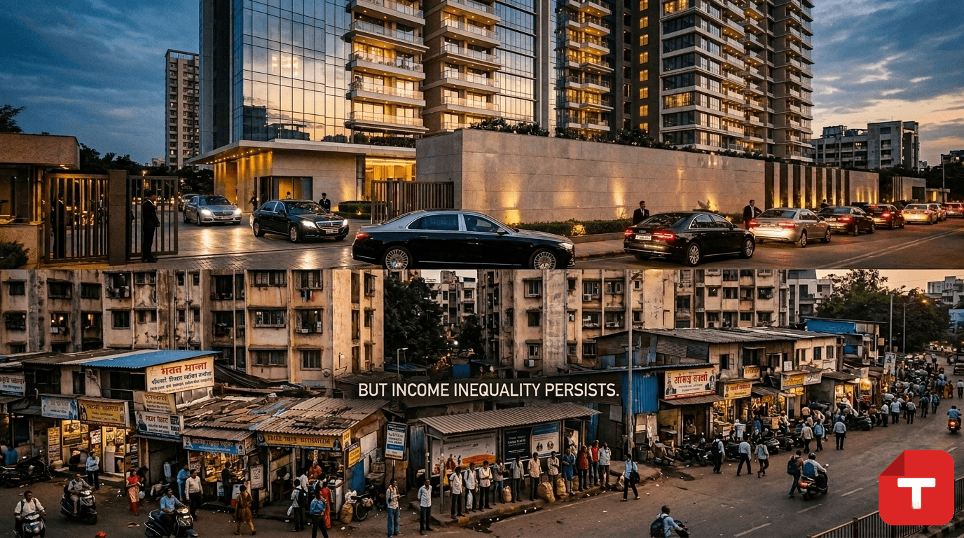 India Sees 40% Surge in High-Income Earners Amid Growing Income Inequality Concerns
