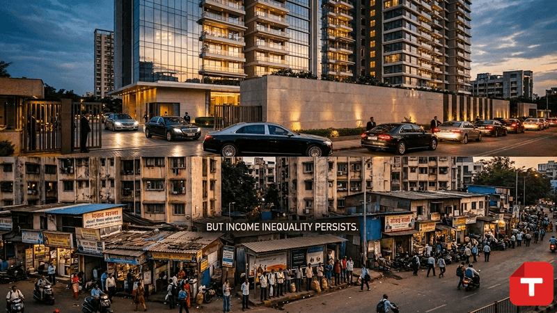 India Sees 40% Surge in High-Income Earners Amid Growing Income Inequality Concerns